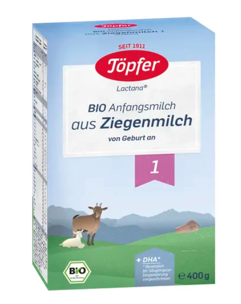 Töpfer Bio Anfangsmilch aus Ziegenmilch 1 400g
