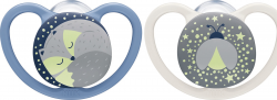 【rossmann】Beruhigungssauger Space Night Silikon Fuchs & Glühwürmchen 0-6 Monate Boy