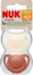 【dm】Schnuller for Nature Latex, rot/beige, Gr.1, 0-6 Monate, 2 St