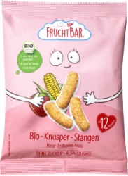 【dm】Kindersnack Knusper-Stangen Hirse, Erdbeere, Mais ab 1 Jahr, 30 g