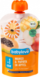 【dm】Quetschie Mango & Papaya in Apfel ab 1 Jahr recycelbar, 100 g