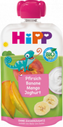 【dm】Quetschie Pfirsich Banane Mango mit Joghurt, ab 1 Jahr, 100 g