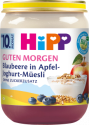 【dm】Frucht & Joghurt Blaubeere in Apfel-Joghurt-Müsli, ab dem 10.Monat, 160 g