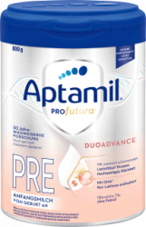 【dm】Anfangsmilch Pre Profutura Duo Advance von Geburt an, 0,8 kg爱他美白金PRE段  800g 0-6个月 母乳混合喂养