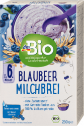 【dm】Milchbrei Blaubeere ab 6.Monat, 250 g