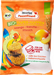 【dm】Kindersnack Hafer-Happen Mango, Karotte & Pfirsich, ab 3 Jahren, 80 g