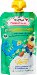 【dm】Quetschie Pausenfreund Blaubeere, Banane, Mandeldrink, ab 3 Jahren, 120 g