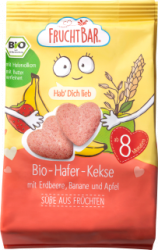 【dm】Babykekse Hafer-Kekse, mit Erdbeere, Banane und Apfel ab 8 Monaten, 100 g