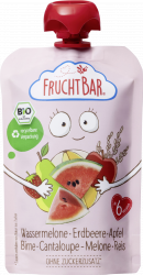 【rossmann】Bio Fruchtpüree Wassermelone, Erdbeer, Apfel, Birne, Cantaloupe-Melone und Reis