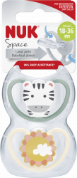【rossmann】Space Silikon-Schnuller, Zebra & Sonne, 18-36 Monate