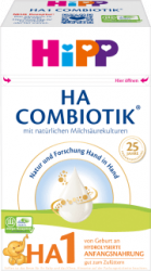 【dm】Anfangsmilch HA1 Combiotik von Geburt an, 0,6 kg喜宝适度水解 HA1 600g 0-6m 含淀粉 