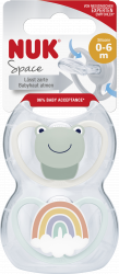 【rossmann】Space Silikon-Schnuller, Frosch & Regenbogen, 0-6 Monate