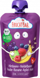 【dm】Quetschie Himbeere Heidelbeere Traube Banane Apfel & Hafer ab 6 Monaten, 100 g