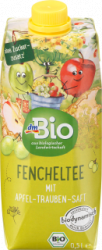 【dm】Kindertee, Fenchel mit Apfel-Traubensaft, Demeter, 500 ml